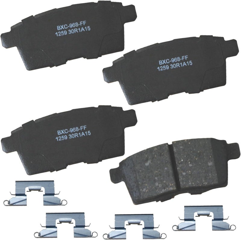 Bendix Premium SBC1259 Ceramic Rear Brake Pads for Ford Edge 2010-2007, Lincoln MKX 2010-2007, Mazda CX-7 2012-2007, CX-9 2011-2007, CX-9 2015-2013 - Image 1